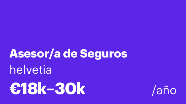 Asesor/a de Seguros