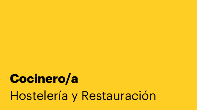 Cocinero/a