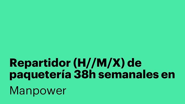 Repartidor (H//M/X) de paquetería 38h semanales en Bilbao