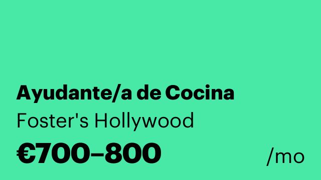 Ayudante/a de Cocina