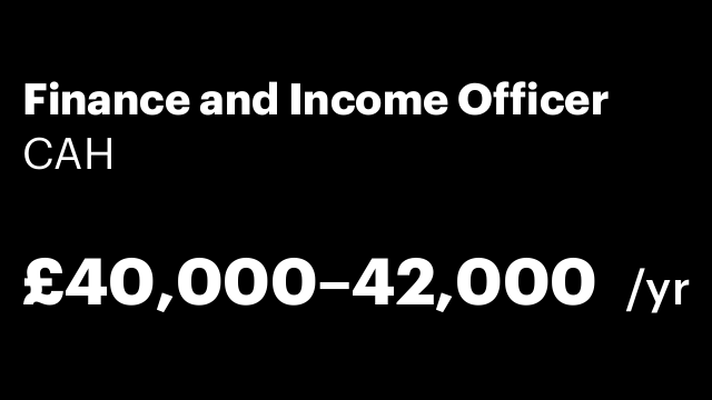Finance and Income Officer