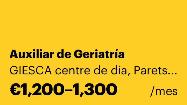 Auxiliar de Geriatría
