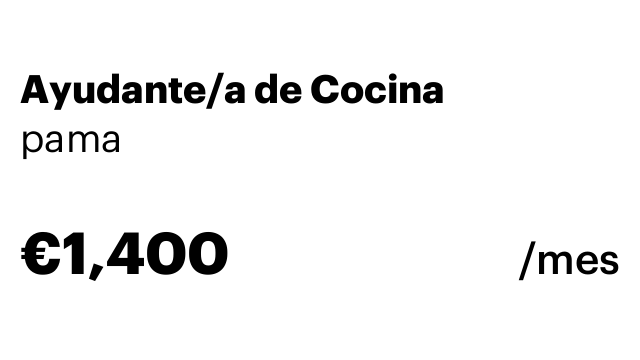 Ayudante/a de Cocina