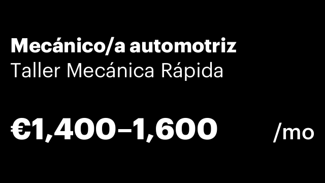 Mecánico/a automotriz