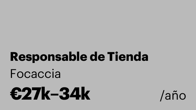Responsable de Tienda