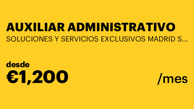 AUXILIAR ADMINISTRATIVO