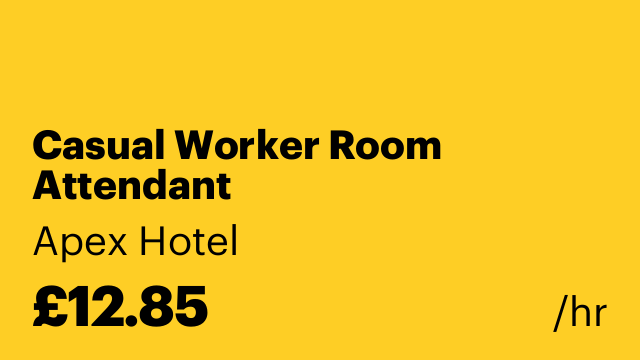 Casual Worker Room Attendant