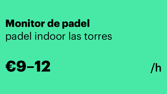 Monitor de padel