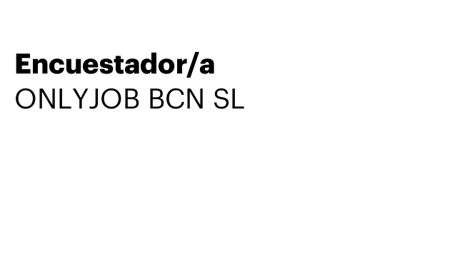 Encuestador/a