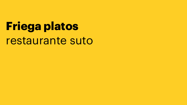 Friega platos