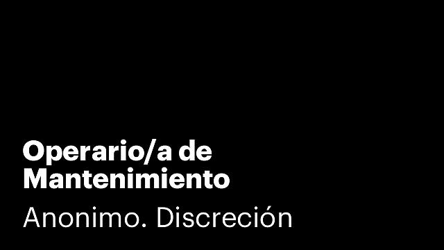 Operario/a de Mantenimiento