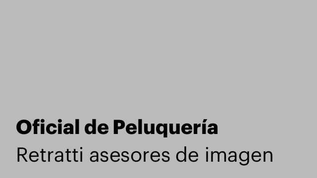 Oficial de Peluquería