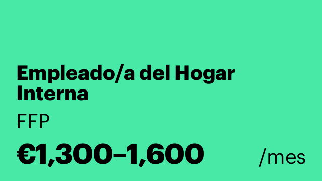 Empleado/a del Hogar Interna