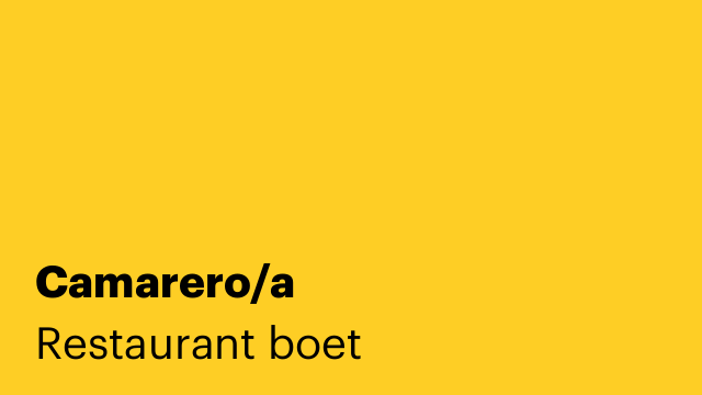 Camarero/a