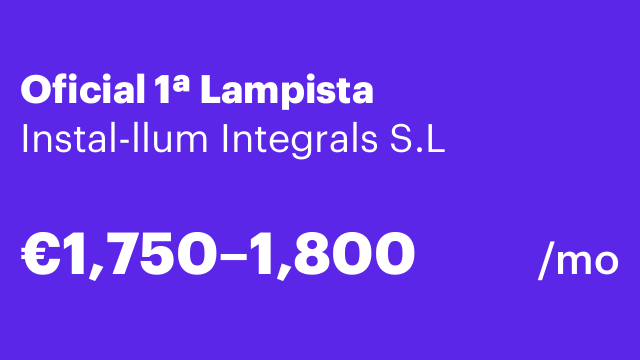 Oficial 1ª Lampista