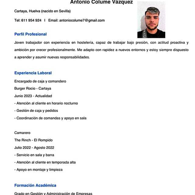 Candidate avatar