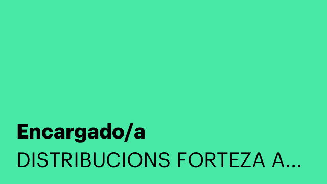 Encargado/a