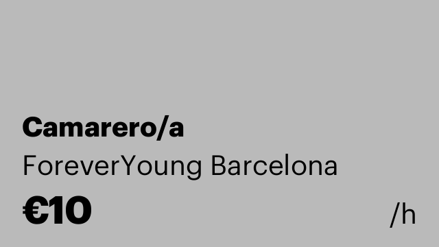 Camarero/a