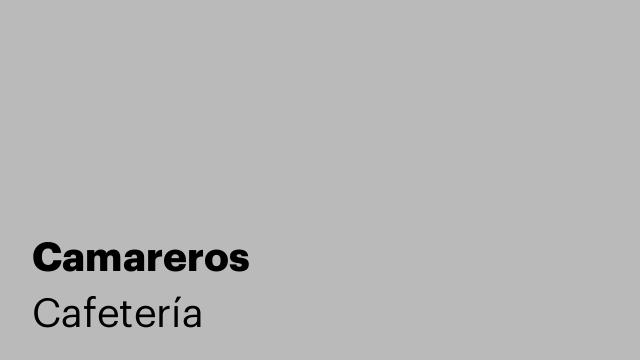 Camareros