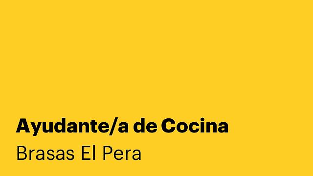 Ayudante/a de Cocina