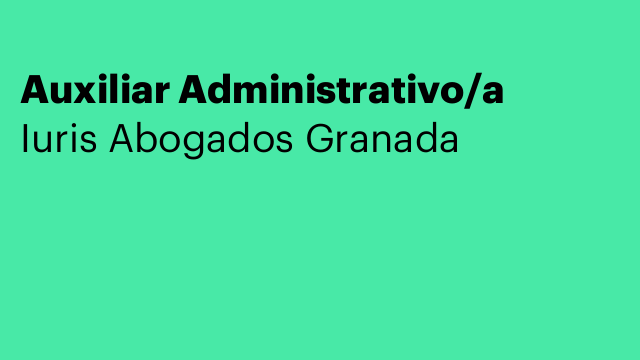 Auxiliar Administrativo/a