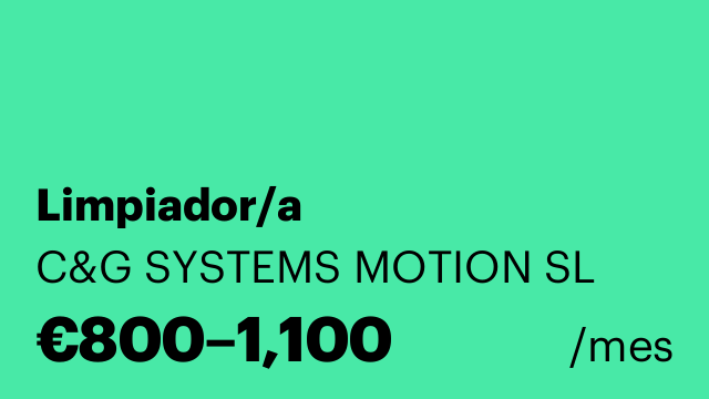 Limpiador/a