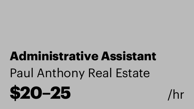 Administrative Assistant