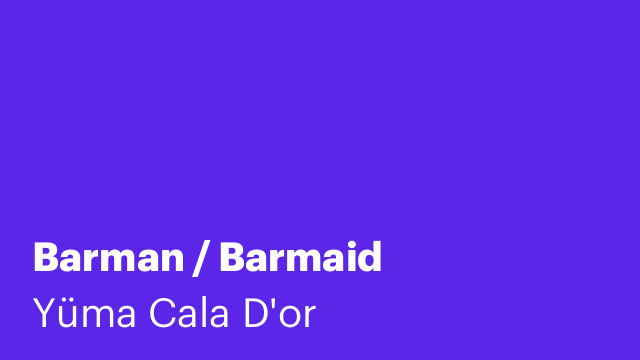 Barman / Barmaid