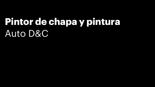 Pintor de chapa y pintura