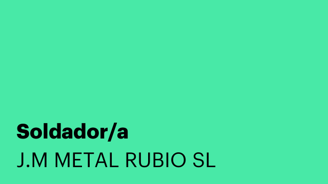 Soldador/a