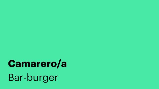 Camarero/a