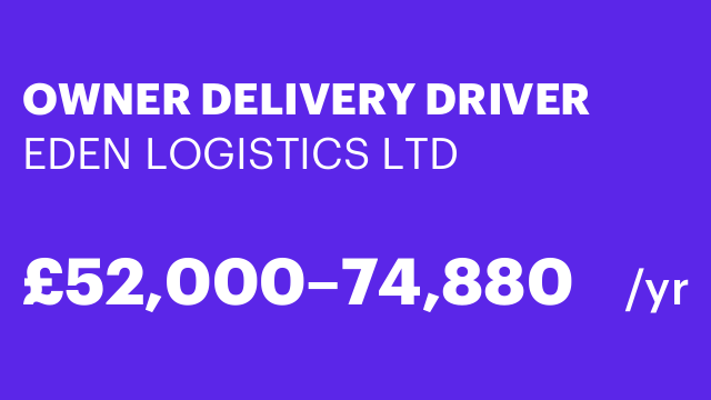 OWNER DELIVERY DRIVER