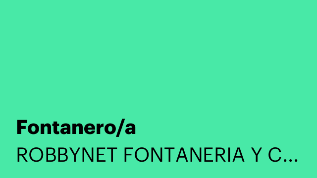 Fontanero/a