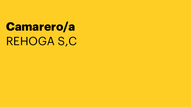 Camarero/a