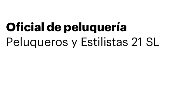 Oficial de peluquería