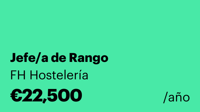 Jefe/a de Rango