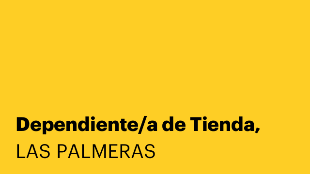 Dependiente/a de Tienda,