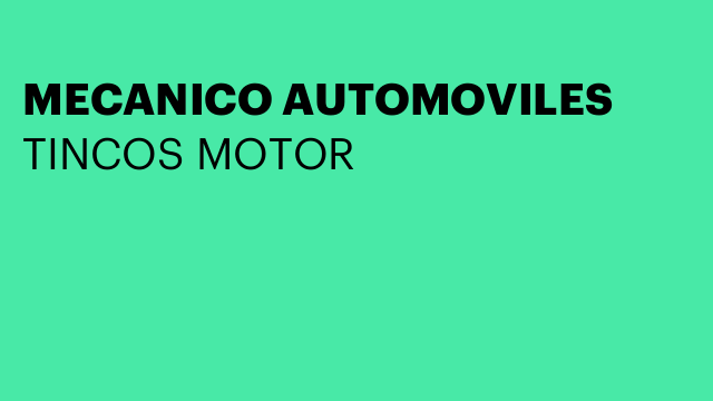 MECANICO AUTOMOVILES