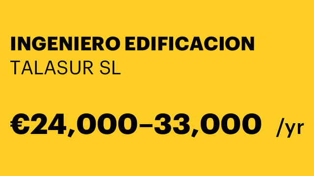 INGENIERO EDIFICACION