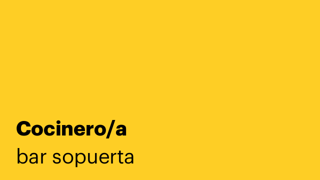 Cocinero/a