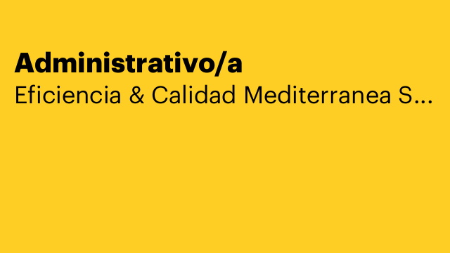 Administrativo/a
