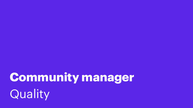 Community manager