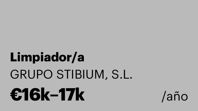 Limpiador/a