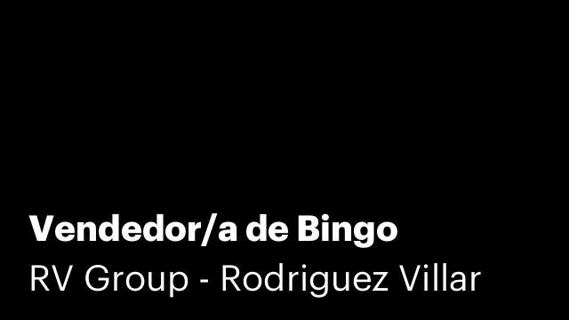 Vendedor/a de Bingo