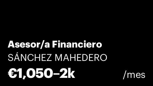Asesor/a Financiero