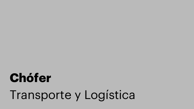Chófer