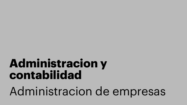Administracion y contabilidad
