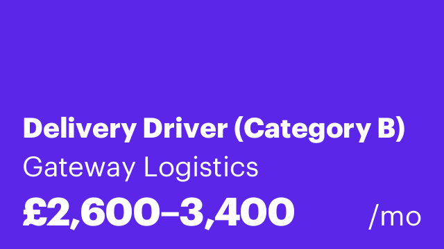 Delivery Driver (Category B)