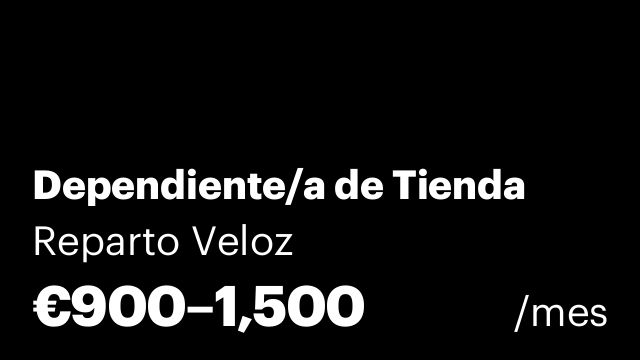 Dependiente/a de Tienda