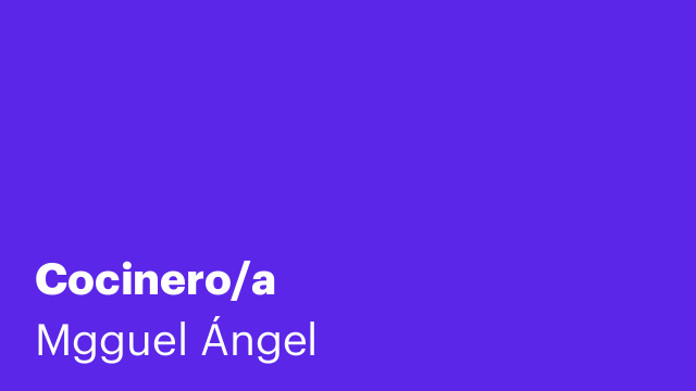 Cocinero/a